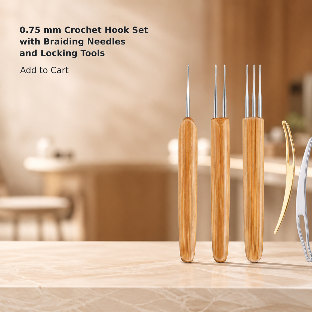 0.75 mm Hair Crochet Needle Tool Set